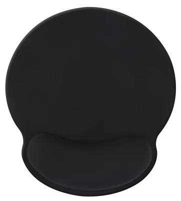 Image de Tapis de souris ergonomique - Repose-poignet - Antidérapant - 25 x 23 cm - Noir
