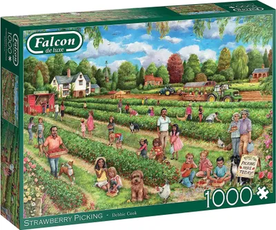 Immagine prodotto di puzzle Raccolta di fragole 68 x 50 cartone 1000 pezzi