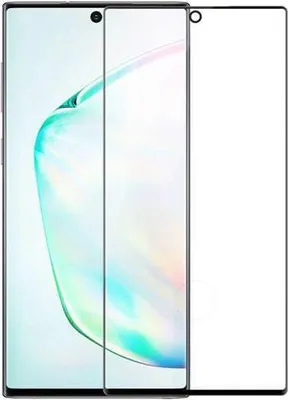 Produktbild von BEOVO Panzerglas mit Rahmen für Samsung Galaxy Note 10 schwarz