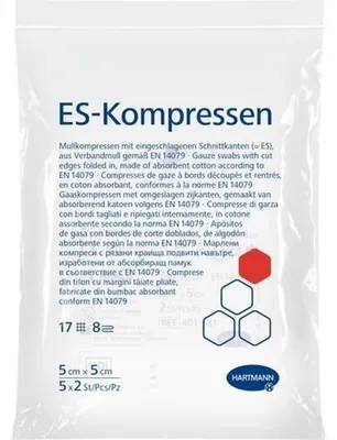Produktbild von ES-KOMPRESSEN steril 5x5 cm 8fach