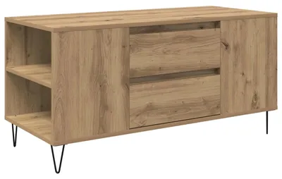 Immagine prodotto di vidaXL Tavolino in rovere artigianale 102 x 44,5 x 50 cm Materiale a base di legno