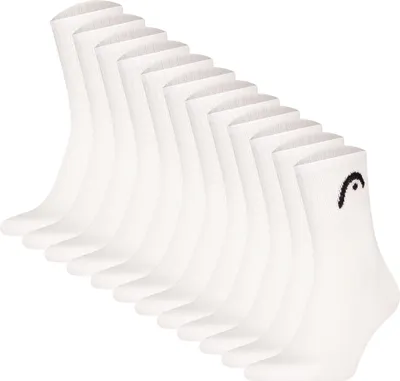 Produktbild von HEAD Unisex Socken, 12er Pack -  All Sports Training Short Crew, Sportsocken, Logo, einfarbig Weiß 39-42