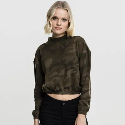 Obrázek produktu pro Urban Classics Ladies Camo Turtleneck Crew olive camo - S