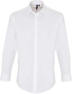 Immagine prodotto di Premier Workwear - Camicia in cotone a maniche lunghe in popeline stretch fit da uomo