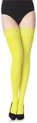 Produktbild von Merry Style Damen halterlose Mikrofaser 40 DEN Strümpfe mit Spitze MS 791 (Pistazie-791, M-L (40-44))