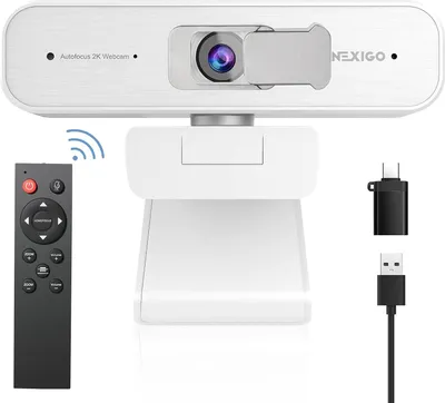 Obrázek produktu pro USB 2K webová kamera pro PC N940P, bílá, autofokus, mikrofon