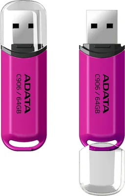 Obrázok produktu pre ADATA AC906-64G-RPP, 64 GB, USB Typ-A, 2.0, Čiapky, 9 g, Ružová