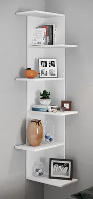 Produktbild von VCM Holzregal hängend | platzsparendes Regal | Maße: H. 140 x B. 37 x T. 37 cm | Elegantes Regal hängend | Aufbewahrungsregal | Bücherregal | Wandregal - Balos XL