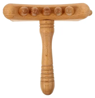 Produktbild von Kleiner Buchenholz Gua Sha Stab – Massagegerät für Ganzkörperanwendungen