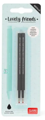 Produktbild von Legami Lovely Friends Ersatzminen Gelminen Nachfüllpack für Gelschreiber - Packung mit 2 Minen