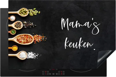Produktbild von KitchenYeah© Herdabdeckplatte Mutter - Küche - Sprichwörter - Mamas Küche - Zitate , 80x52cm, Küche Deko, Glaskeramikkochfeld Herdabdeckung, Abdeckplatte fùr Kochfeld