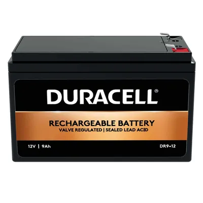 Obrázok produktu pre Duracell DR9-12, Sealed Lead Acid (VRLA), 12 V, 9 Ah, 9000 mAh, 108 Wh, 2,4 kg