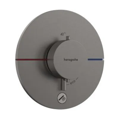 Produktbild von Fertigmontageset ShowerSelect Comfort S Thermostat, UP brushed black chrome brushed black chrome