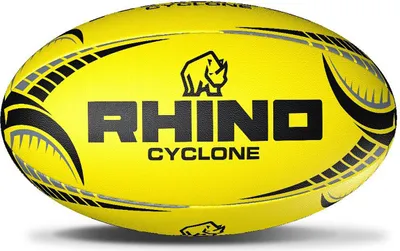 Rhino Cyclone Ballon De Rugby – Cousu Main, 6 Couches Laminées, Poignée 3D, Pour Entraînement