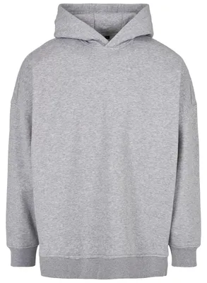 Image de Build Your Brand - Sweat à capuche à enfiler pour hommes/femmes Unie Coupé LT2097 (L) (Gris)