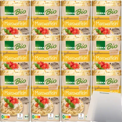 Produktbild von Edeka  Maiswaffeln gesalzen mit Meersalz VPE (12x100g Packung) + usy Block