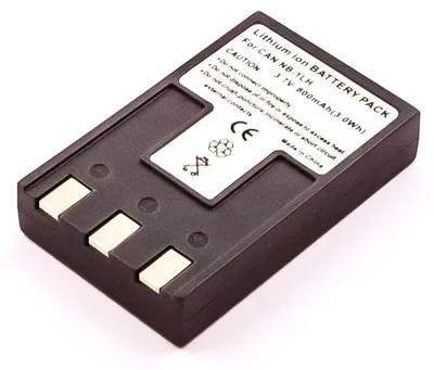 Produktbild von Akku für Canon PowerShot S110 Li-Ion 3,7 Volt 800 mAh schwarz.