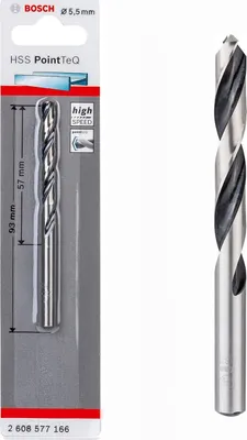 Produktbild von Bosch  Professionel HSS- PointTeQ Ø 5,5 x 57 x 931 mm Metallbohrer