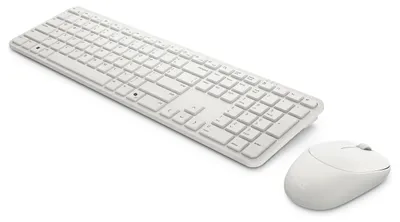 Obrázek produktu pro DELL Pro 5 KM526, Bezdrátový, RF bezdrátový, Plunger key switch, QWERTZ, Bílá, Obsahuje myš