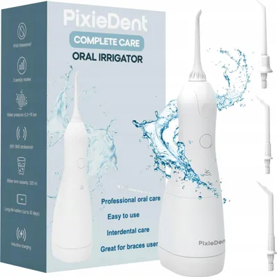 Obrázek produktu pro Bezdrátový Zubní Irigátor Pixiedent Complete Care 4 Trysky 3 Režimy Ipx8