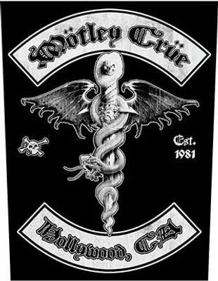 Produktbild von Mötley Crüe Hollywood Aufnäher zum Aufnähen 36 x 30 cm