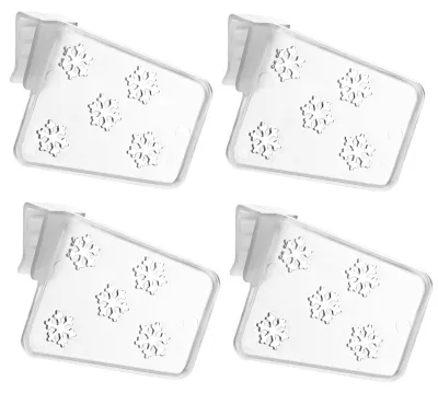 Produktbild von 4-teiliges Set Kühlschrank-Regalteiler mit Clip-Verschluss, praktische, verstellbare Trennwände aus Kunststoff für Kühlschrank und Vorratsschrank, Küchenhelfer