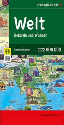 Zdjęcie produktu dla Mapa świata dla dzieci, 1:22 000 000, składana, freytag & berndt