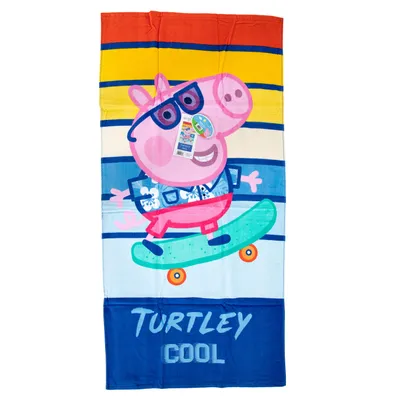 Produktbild von Peppa Wutz Strandtuch 70x140cm – Catch a Wave Design