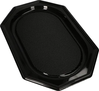 Produktbild von 1600 Servierplatten, PET 45 x 30 cm schwarz Partyplatte
