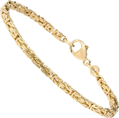 Produktbild von 2,8mm Armband Armkette Königskette aus 333 Gold Gelbgold massiv 19cm Uni