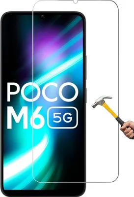 Produktbild von ino Schutzglas kompatibel mit Xiaomi Poco M6 5G Panzerglas Panzer DisplayschutzSchutz  Glas Displayglas 9H