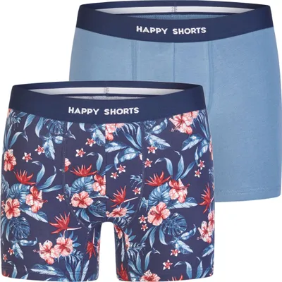 Produktbild von Happy Shorts Herren Boxer Jersey 2-Pack  sortiert 2 - Größe XL