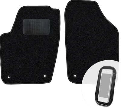 Image de moto-MOLTICO Tapis de sol avant Auto Velours Tapis de voiture noir Set de 2 pièces pour Seat Cordoba II Ibiza III VW Fox Polo IV