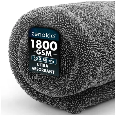 Produktbild von Mikrofasertuch Autotuch Trockentuch - 50 x 80 cm - 1800 g/m² - Schlierenfrei