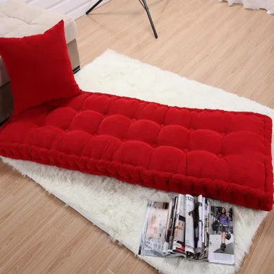 Obrázok produktu pre Vonkajší sedací vankúš, 55 x 155 cm, červený