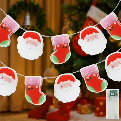 LED-Lichterkette 1,65 m, 10 warmweiße LEDs, Timer, Weihnachtsdeko