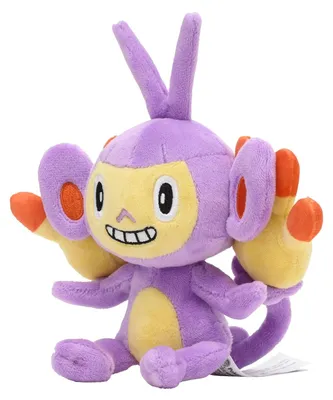 Produktbild von Pokemon Ambidiffel Kuscheltier - 16 cm Plüschtier Ambipom