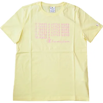 Produktbild von Champion Crewneck T-Shirt Damen Baumwolle-Shirt Banana (BAN), 114884-YS105