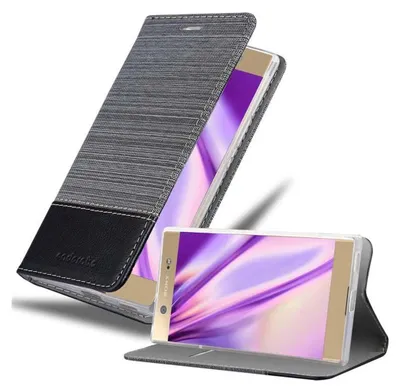 Obrázek produktu pro Cadorabo pouzdro pro Sony Xperia XA1 ULTRA Protective Cover in Grey Pouzdro na mobilní telefon Knížkový obal Pouzdro na mobilní telefon