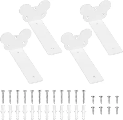 Produktbild von Regalträger Halter für Regalträger Unterstützungssatz 4 Stück 150 mm Weiß