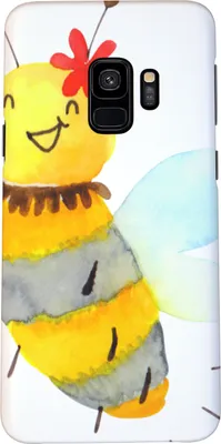 Produktbild von Mr. & Mrs. Panda Samsung Galaxy S9 Handyhülle Biene Blume - Weiß - Geschenk, Cover, Hülle, Handy Schutzhülle, Case