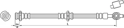 Produktbild von METZGER 4110388 Bremsschlauch Vorne Links für NISSAN ALMERA II Hatchback (N16) Almera II Limousine (N16)