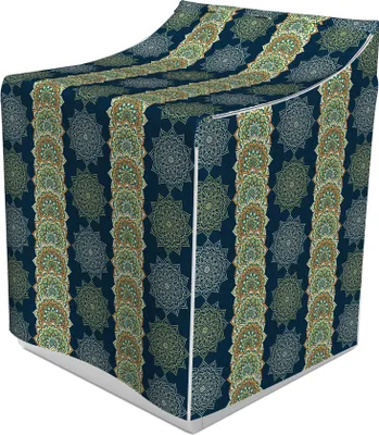 Produktbild von ABAKUHAUS orientalisch Waschmaschienen und Trockner Bezug, Bohemian marokkanische Motive, Dekorativer Bezug aus Stoff, 70x75x100 cm, Mehrfarbig