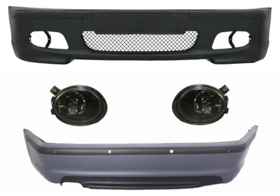 Produktbild von Bodykit für BMW 3 E46 1998-2004 Stoßstange PDC Nebellichter Rauch M-Technik Look.