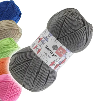 Produktbild von 100g Strickgarn Kartopu BABY ONE Antipilling Babywolle Babystrickgarn, 45 Farben