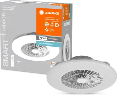 Produktbild von Ledvance LED Smart+ Deckenleuchte Ventilator Ø58cm 68W 3000lm CCT 2700K-6500K Dimmbar App WiFi & Fernbedienung