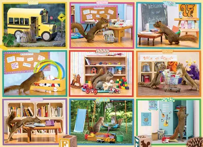 Produktbild von Cobble Hill Squirrels at School, 1000 Stück(e)