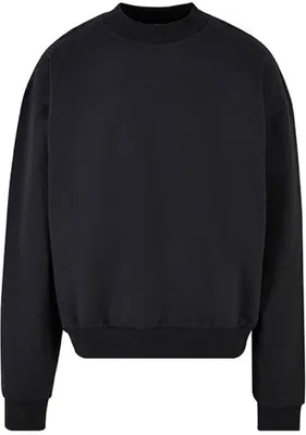 Produktbild von Build Your Brand BY205 | Ultra Heavy Baumwolle Crewneck Herrenpulli - Farbe: Black - Größe: XL