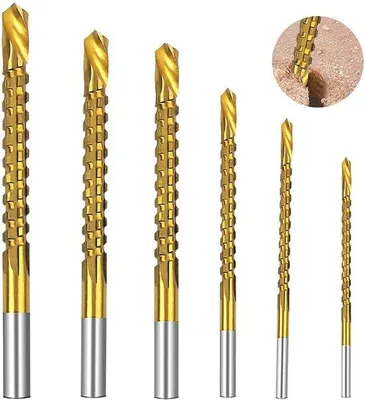 Produktbild von Bohrer Set 6-teilig – Titanbeschichtetes HSS Fräswerkzeug für Bohren und Schneiden