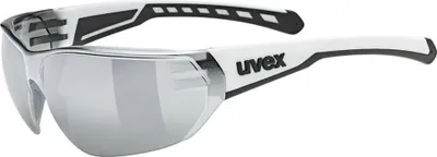 Produktbild von UVEX Equate Fahrradbrille White Matt/Mir.Silver